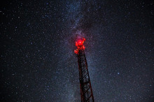 Starry Sky And Cell Tower
