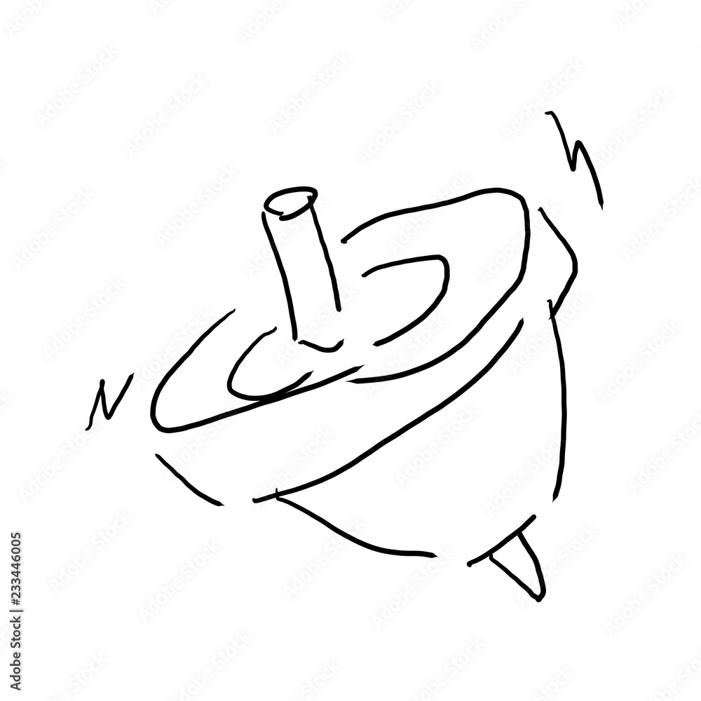 Fotomural 回るコマ お正月イメージゆるいイラスト 挿絵 モノクロ線画 Ref Fotomural 回るコマ お正月イメージゆるいイラスト 挿絵 モノクロ線画 Ref