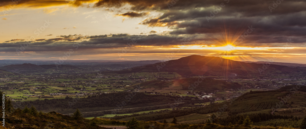 Cooley Mountains. Co Louth - obrazy, fototapety, plakaty 