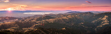 Sunset View Of South San Francisco Bay Area And San Jose From The Top Of Mount Hamilton, San Jose, California