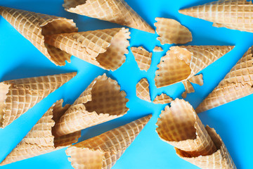 Wall Mural - Sweet wafer cone for ice cream