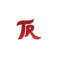 Wall Mural - tr initial logo template