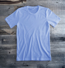 Wall Mural - Light Blue Blank Tee Shirt 