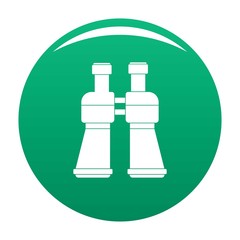 Sticker - Binoculars icon. Simple illustration of binoculars vector icon for any design green