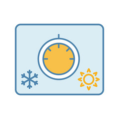 Sticker - Climate control knob color icon