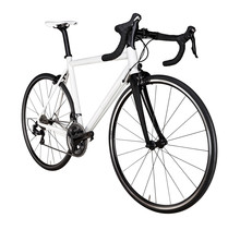 White Black Racing Sport Road Bike Bicycle Racer Isolated Background