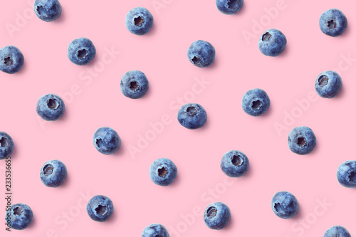 Fotomural Colorful fruit pattern of blueberries