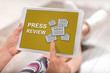 © thodonal - Press review concept on a tablet