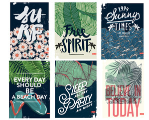 Wall Mural - Vector illustration on the theme of surfing and surf in California, Venice beach. Vintage design. Grunge background. Number sport typography, t-shirt graphics, poster, print, banner, flyer, postcard