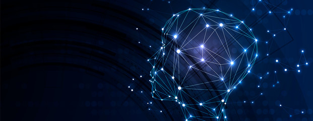 Conceptual technology illustration of artificial intelligence
