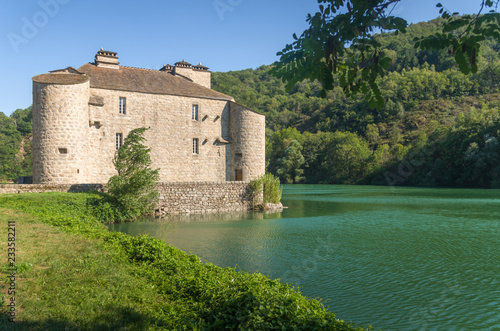Plakat Castle Castanet, Lozere, Occitanie.