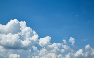 Blue sky with a white clouds