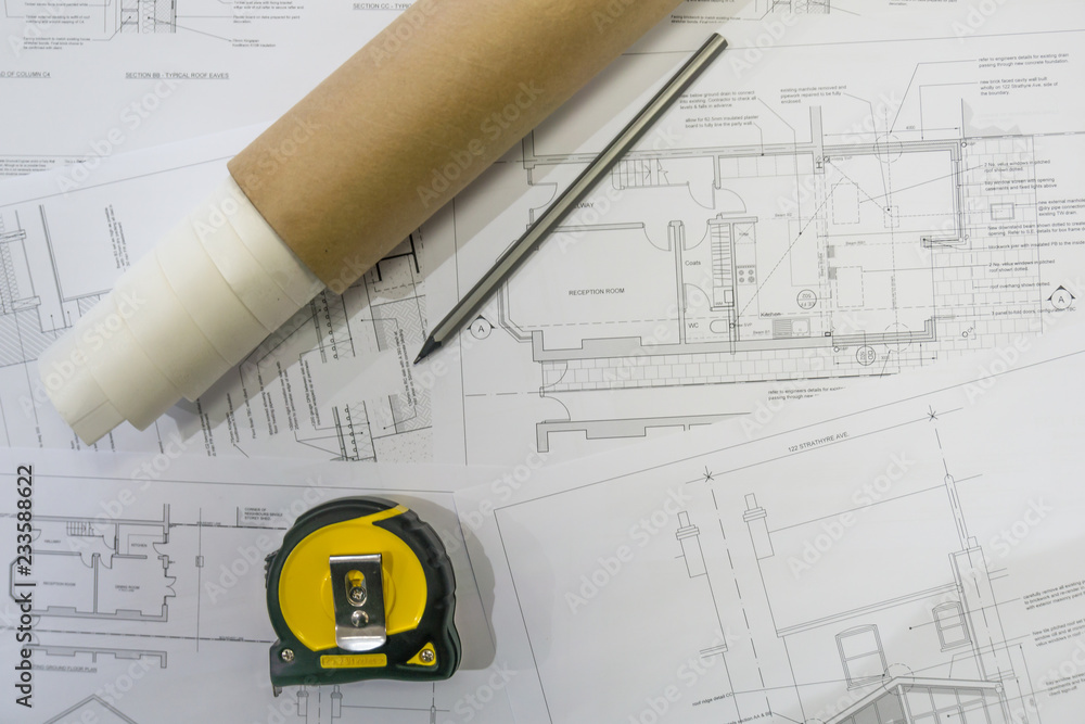 Photo Art Print Architect Concepts Construction Building Plans Photo Art Print Architect Concepts Construction Building Plans With Equipment In The Office Europosters
