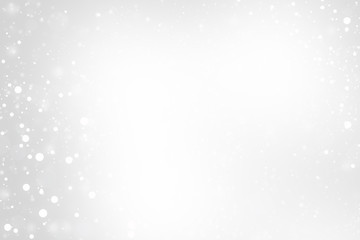 Wall Mural - abstract white silver bokeh defocused background