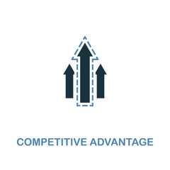 Wall Mural - Competitive Advantage icon. Two colors premium design from management icons collection. Pixel perfect simple pictogram competitive advantage icon. UX and UI.