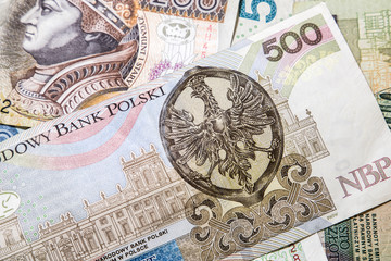 Polish money background