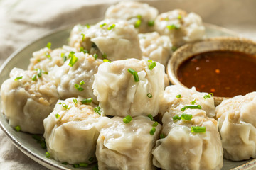 Canvas Print - Homemade Pork Shu Mai Dumplings