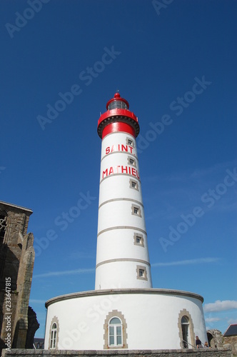 Foto  phare Saint Mathieu, Finistère, Bretagne, France en août 2018