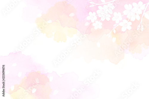 桜のイラストと水彩タッチの背景 Buy This Stock Illustration And Explore Similar Illustrations At Adobe Stock Adobe Stock