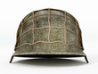 World War II helmet isolated on white background. 3D illustration