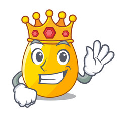 Sticker - King golden egg with cartoon shape reflection