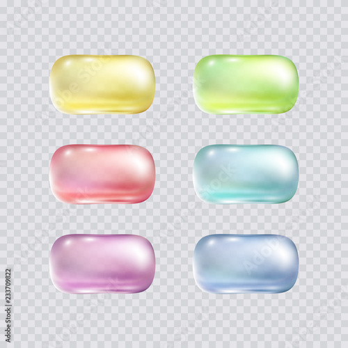 Download Soap Bar Set Isolated On Transparent Background Vector Color Cosmetic Hygiene Elements Top View Mockup Stock Vector Adobe Stock