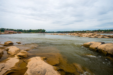 Wall Mural - Natural of Rock Canyon in Mekhong River in Ubon Ratchathani