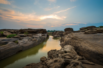 Wall Mural - Natural of Rock Canyon in Mekhong River in Ubon Ratchathani, Thailand