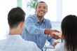 © yurolaitsalbert - closeup.handshake Manager and the client in the office