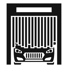 Wall Mural - car exit wash garage icon. simple illustration of car exit wash garage vector icon for web design is