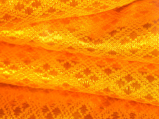 Golden fabric background.