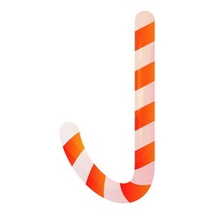 Wall Mural - Xmas candy stick icon. Isometric of xmas candy stick vector icon for web design isolated on white background