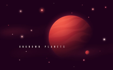 Wall Mural - Deep space sci-fi abstract vector illustration, background, post
