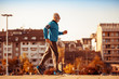 © ivanko80 - Full of energy,senior man running in city