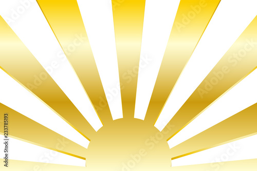 背景素材 太陽 イメージ 日本 国旗 軍旗 旭日旗 日の丸 光 放射 集中線 日の出 夕日 初日の出 Wall Mural Tomo00