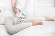 © Peakstock - woman receiving lpg massage against cellulite on her leg