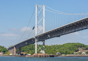 Wall Mural - Forth road bridge over Firth of Forth, Scotland