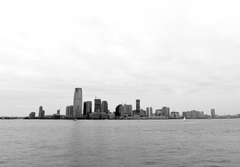 Canvas Print -  New Jersey City cityscape. Jersey City in New Jersey view on from Manhattan.