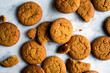 © Andrew Scrivani - Close up of ginger snaps cookies