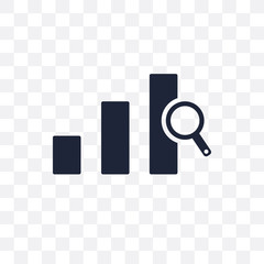 Wall Mural - Bars Chart Analysis transparent icon. Bars Chart Analysis symbol design from Analytics collection.