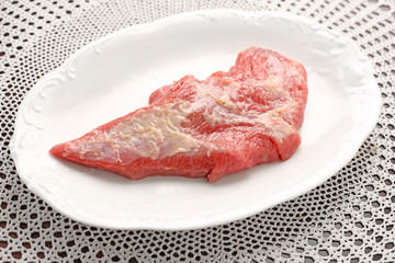 raw beef and pork meat