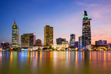 Canvas Print - Ho Chi Minh city skyline