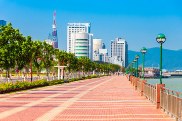 Sticker - Riverfront in Danang city, Vietnam