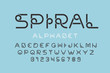© piai - Stylised font design, alphabet letters and numbers