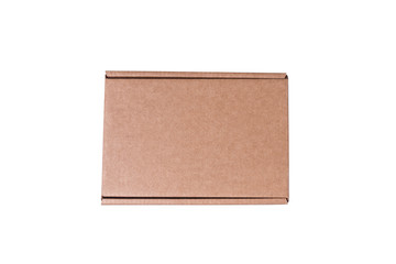 Wall Mural - Brown cardboard box, isolated