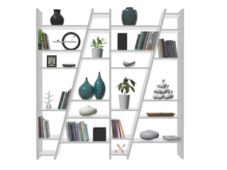 Wall Mural - 3d render wall shelves