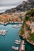 Port De Fontvieille In Monaco