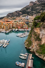 Wall Mural - Port de Fontvieille in Monaco