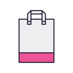 Sticker - shopping bag isolated icon