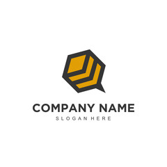 Poster - Simple minimalistic modern professional logo design bee vector EPS illustrator template